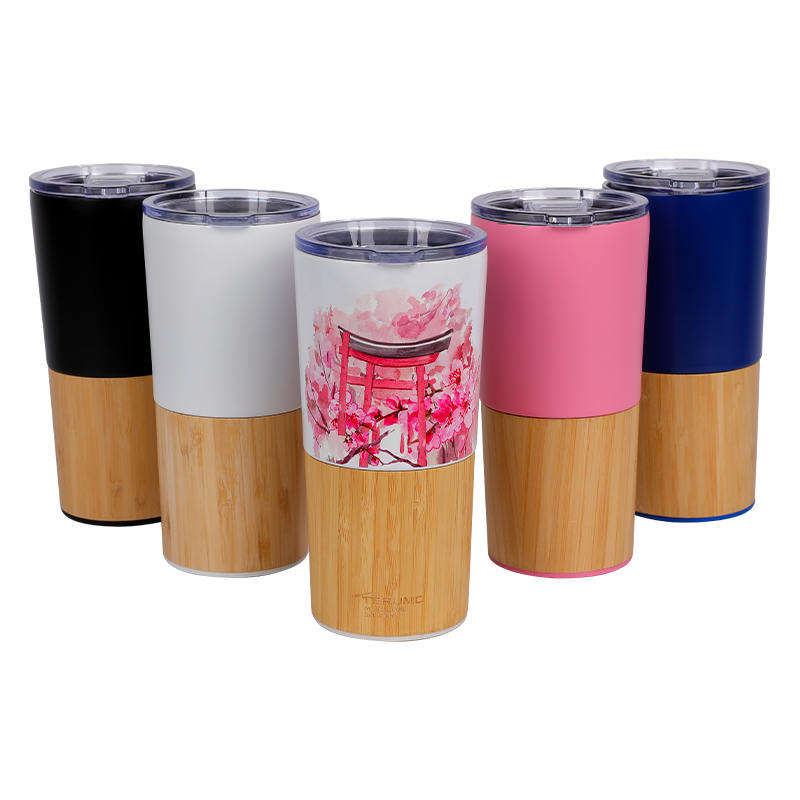 Car Cup Large Capacity Bamboo Insulated Cup